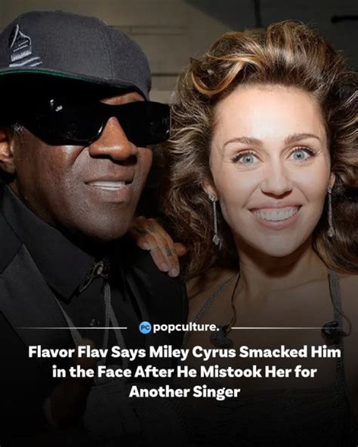 Flavor Flav recalls time when Miley Cyrus 'smacked' him after he mistook her for Gwen Stefani