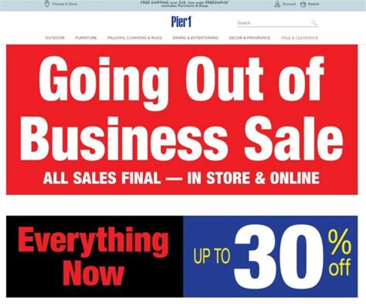 Pier 1 Imports Officially Going Out of Business After Court Approves Bankruptcy |